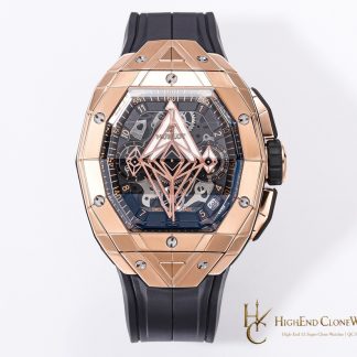 Hublot Spirit of Big Bang Sang Bleu Rose Gold Blue 648.OX.0151.RX.MXM24 product view super clone watch