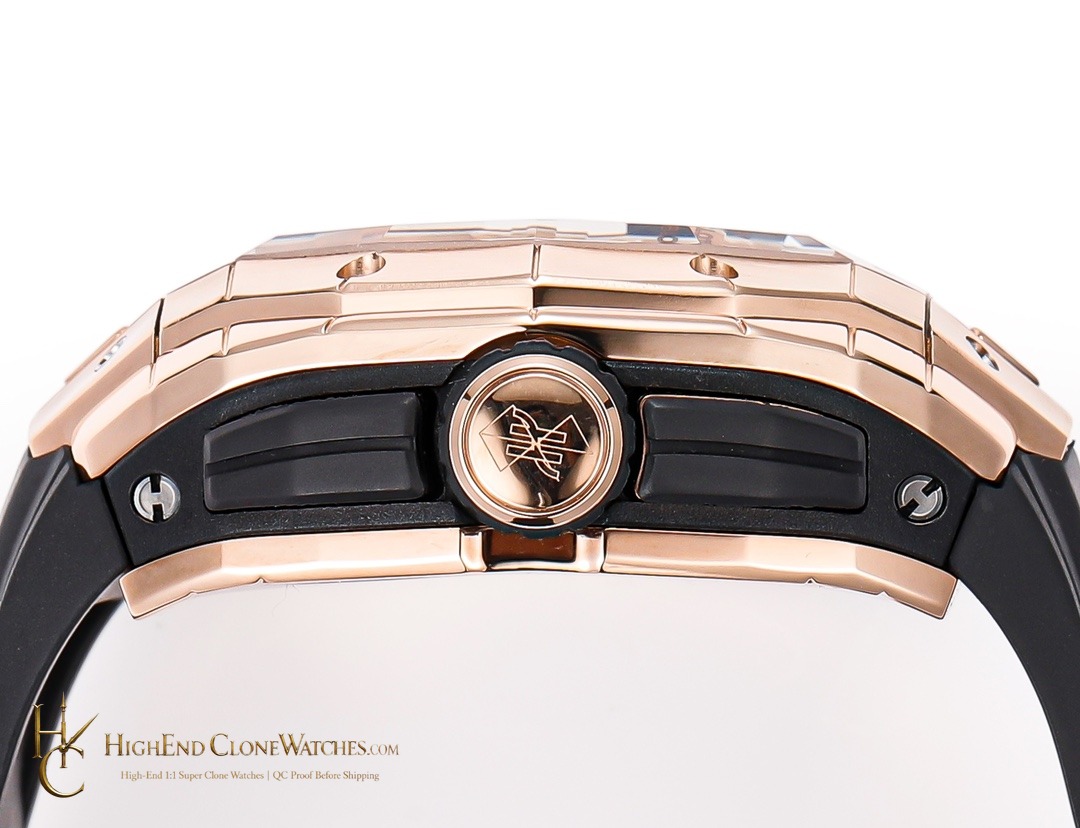 Hublot Spirit of Big Bang Sang Bleu Rose Gold Blue 648.OX.0151.RX.MXM24 product view super clone watch