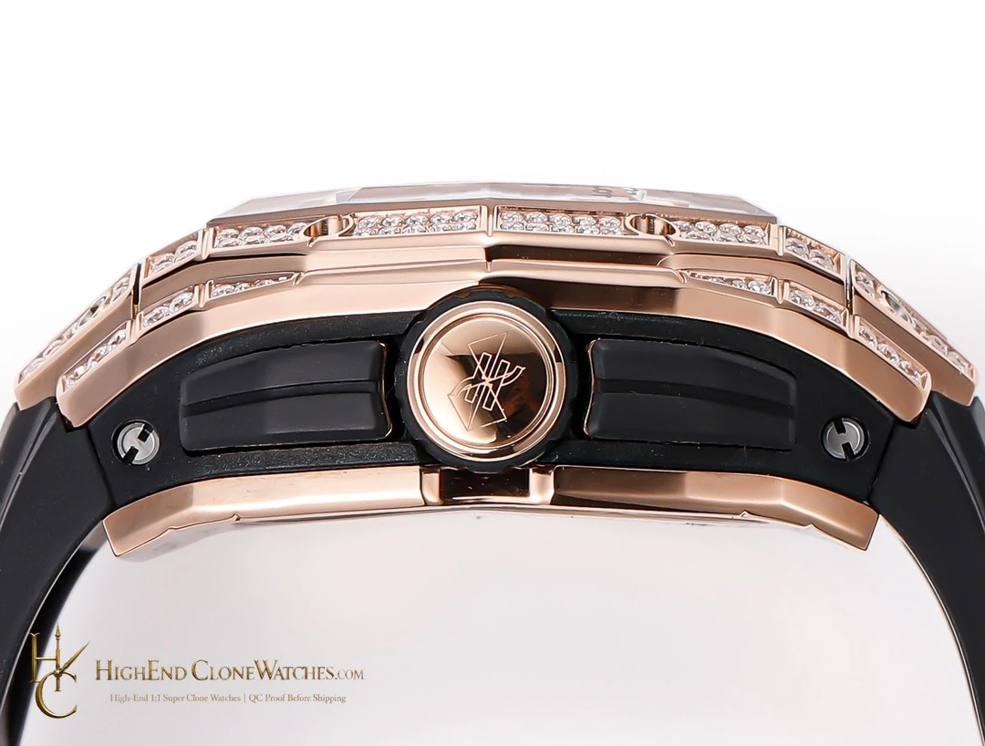 Hublot Spirit of Big Bang Sang Bleu Rose Gold Pav 648.OX.0108.RX.1604.MXM23 product view super clone watch - product view 7