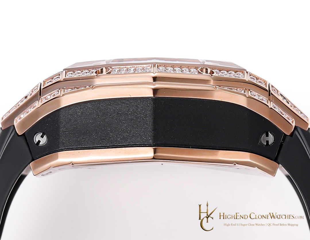 Hublot Spirit of Big Bang Sang Bleu Rose Gold Pav 648.OX.0108.RX.1604.MXM23 product view super clone watch