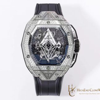 Hublot Spirit of Big Bang Sang Bleu Titanium Pav 648.NX.0107.RX.1604.MXM23 product view super clone watch