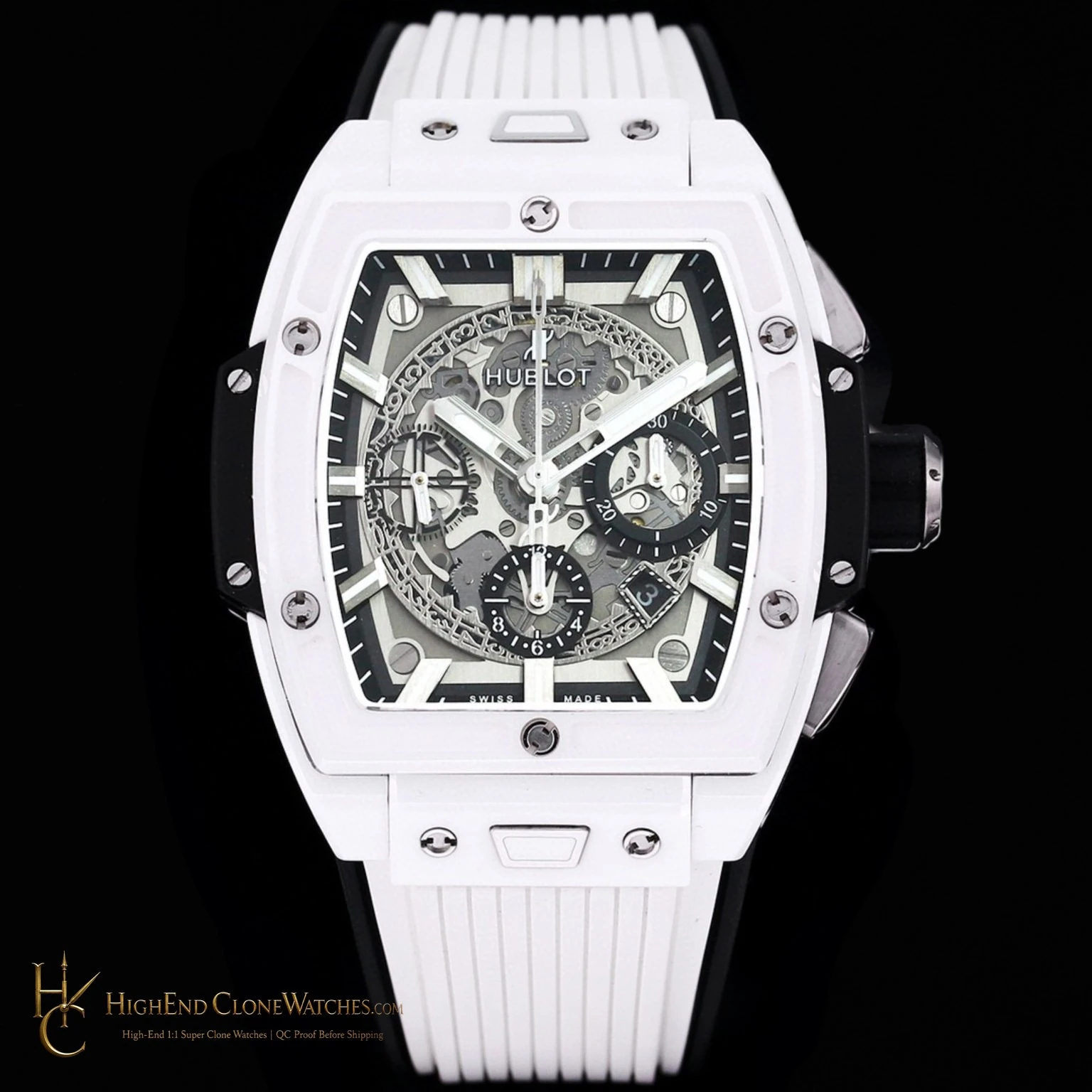 Hublot Spirit of Big Bang White Ceramic 642.HX.0170.RX product view super clone watch - product view 2