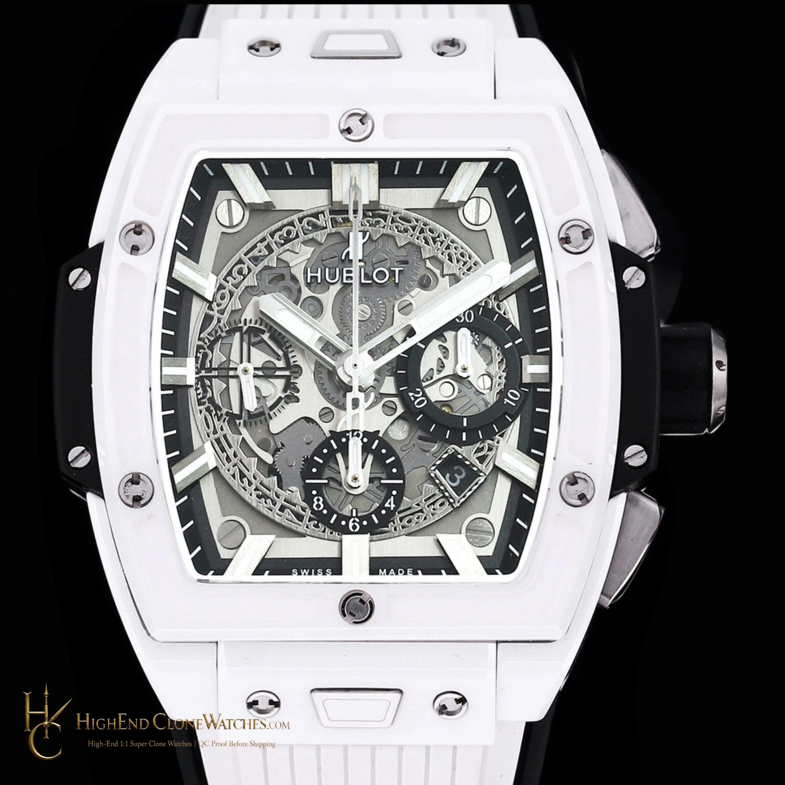 Hublot Spirit of Big Bang White Ceramic 642.HX.0170.RX product view super clone watch - product view 3