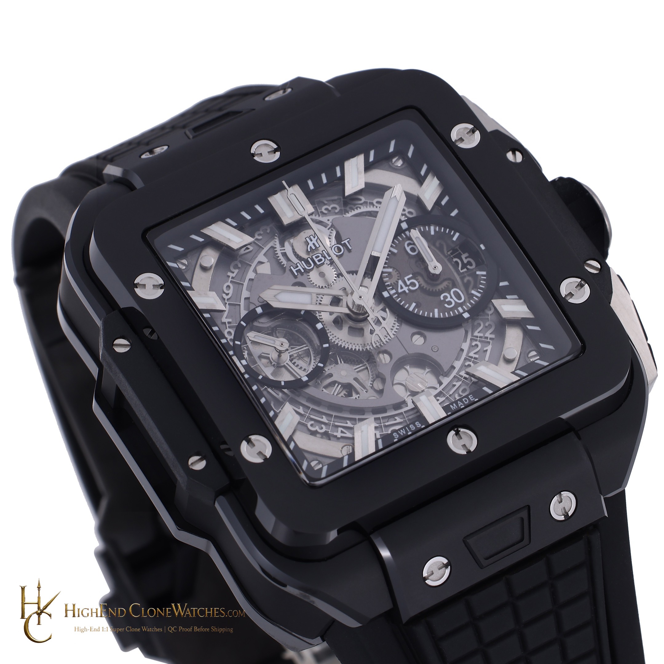 Hublot Square Bang Unico Black Magic 42mm 821.CI.0170.RX product view super clone watch