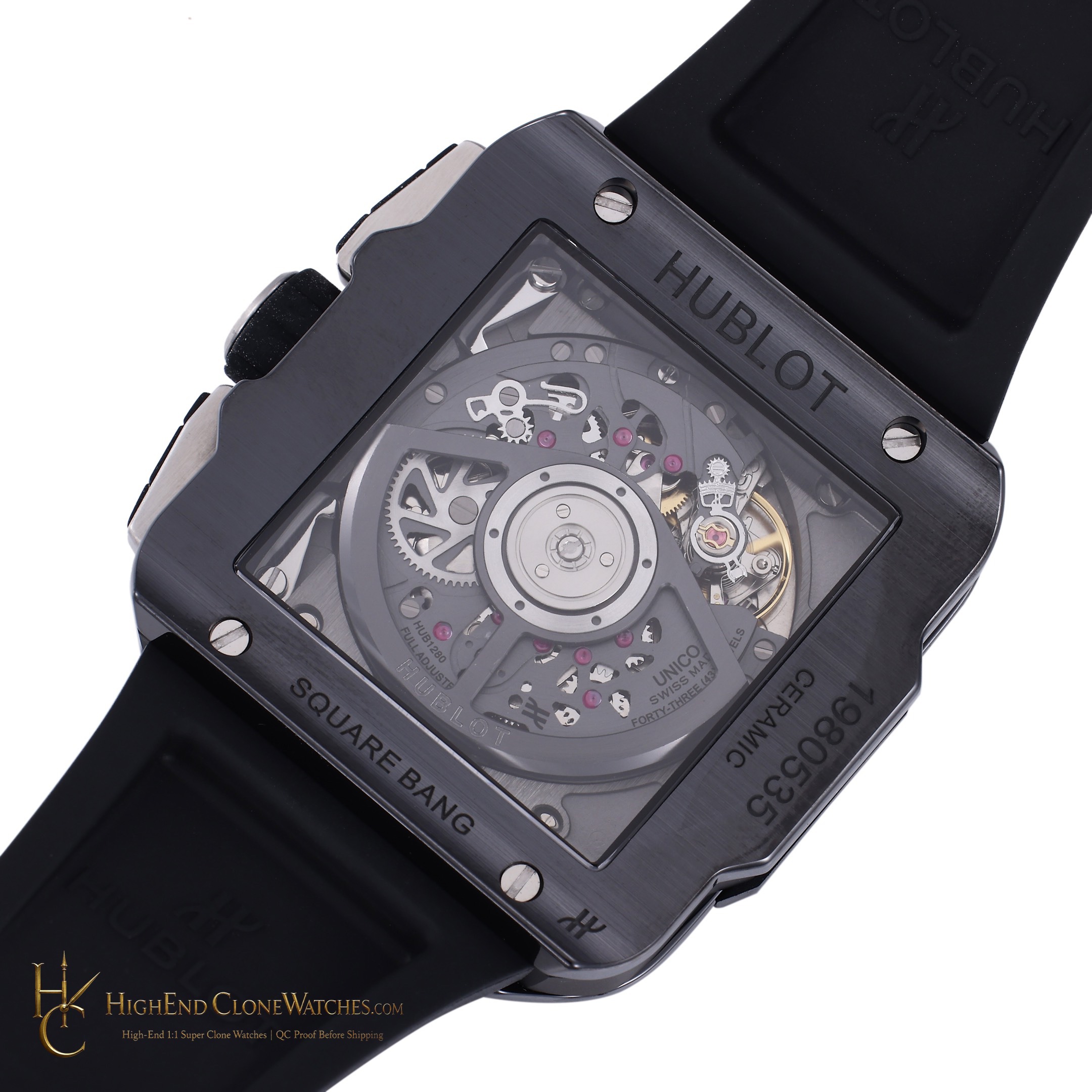 Hublot Square Bang Unico Black Magic 42mm 821.CI.0170.RX product view super clone watch