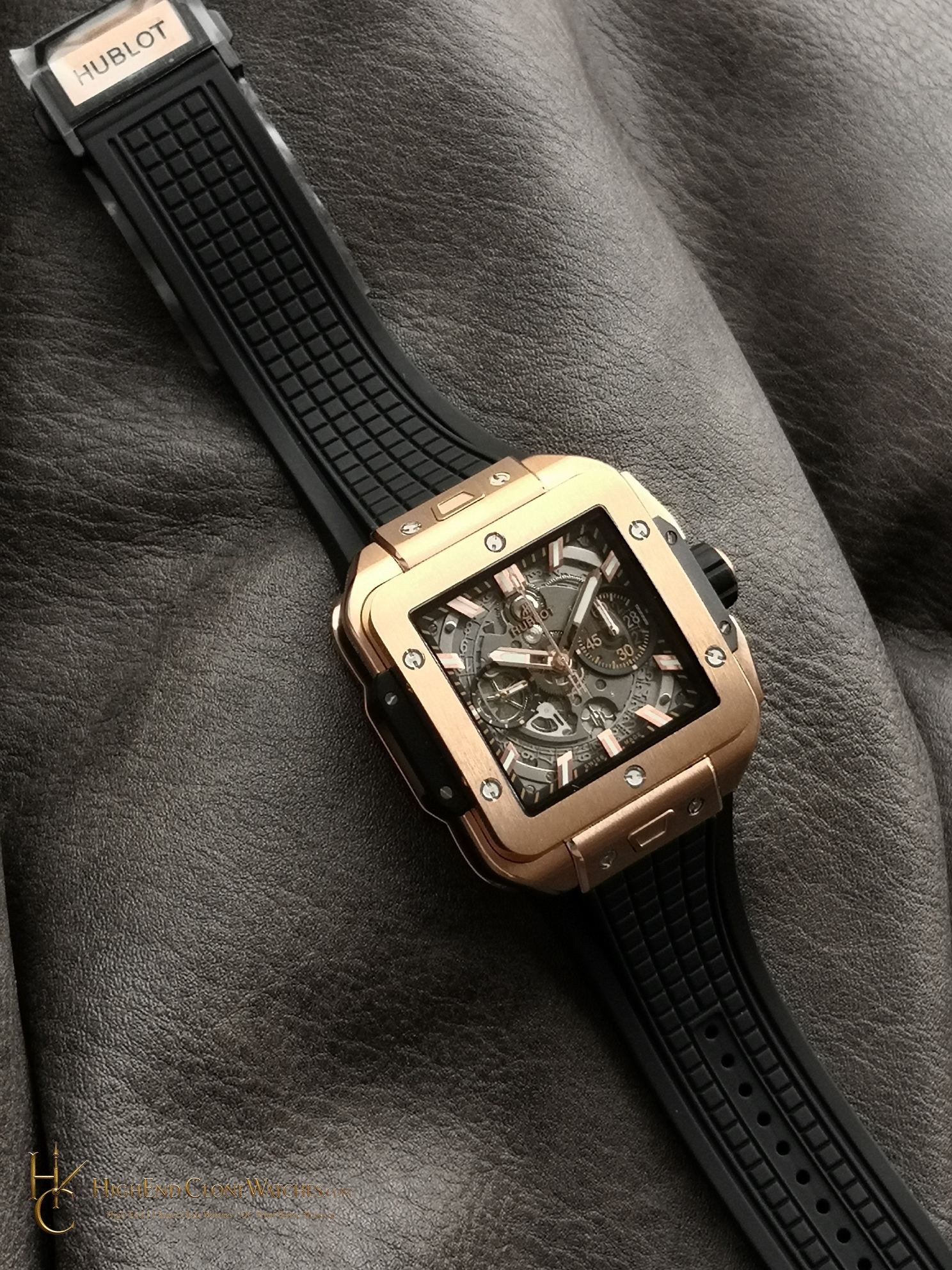 Hublot Square Bang Unico King Gold Ceramic 42mm 821.OM.0180.RX product view super clone watch