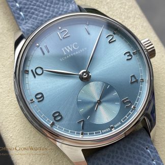 IWC Blue Dial Portugieser IW358402 super clone watch dial detail