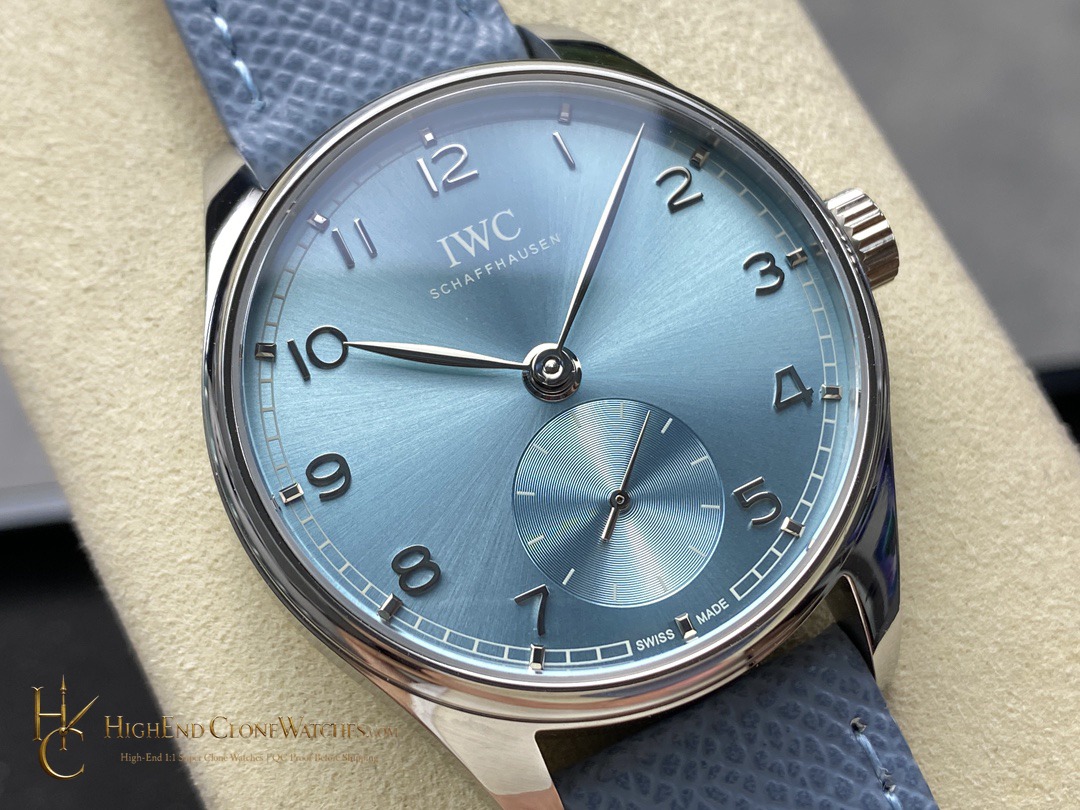 IWC Blue Dial Portugieser IW358402 super clone watch dial detail