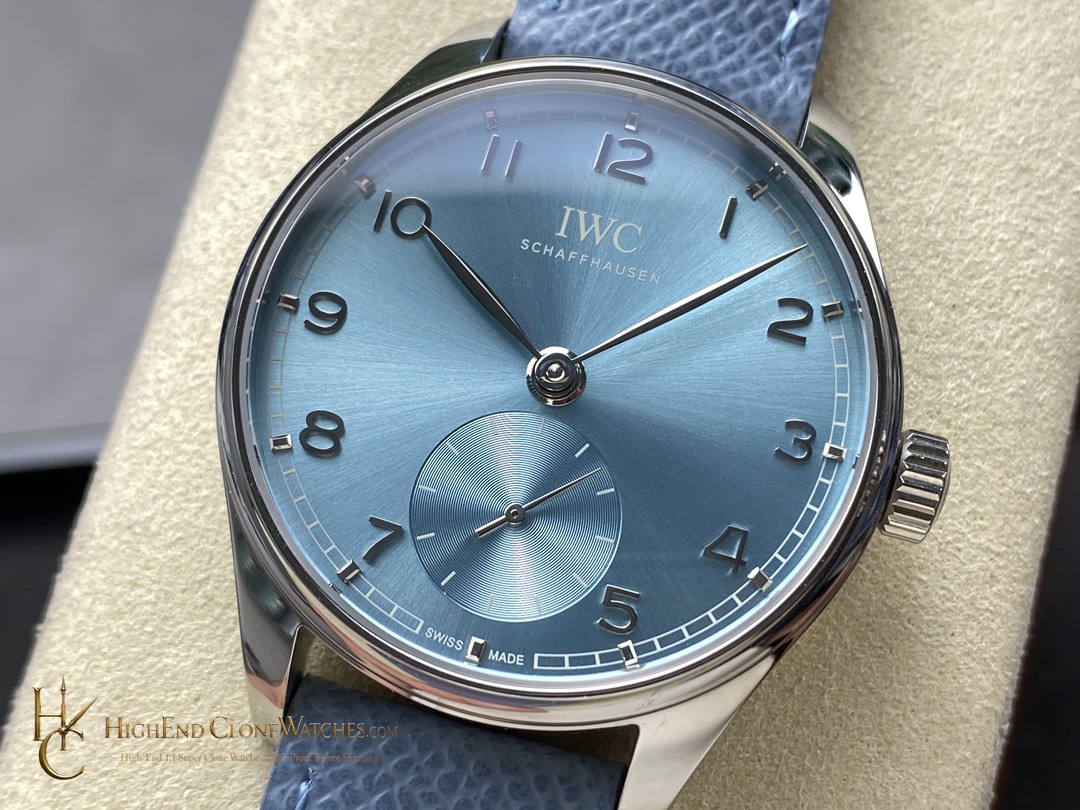 IWC Blue Dial Portugieser IW358402 super clone watch bezel detail