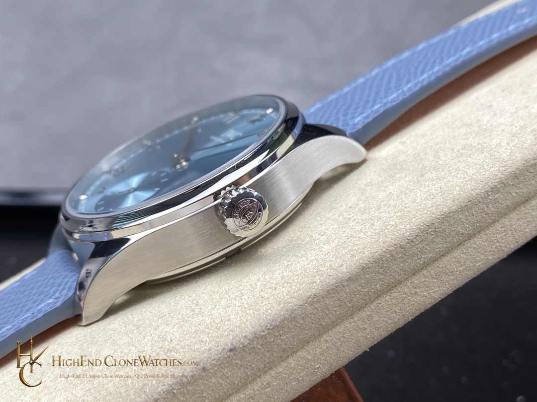 IWC Blue Dial Portugieser IW358402 super clone watch clasp detail