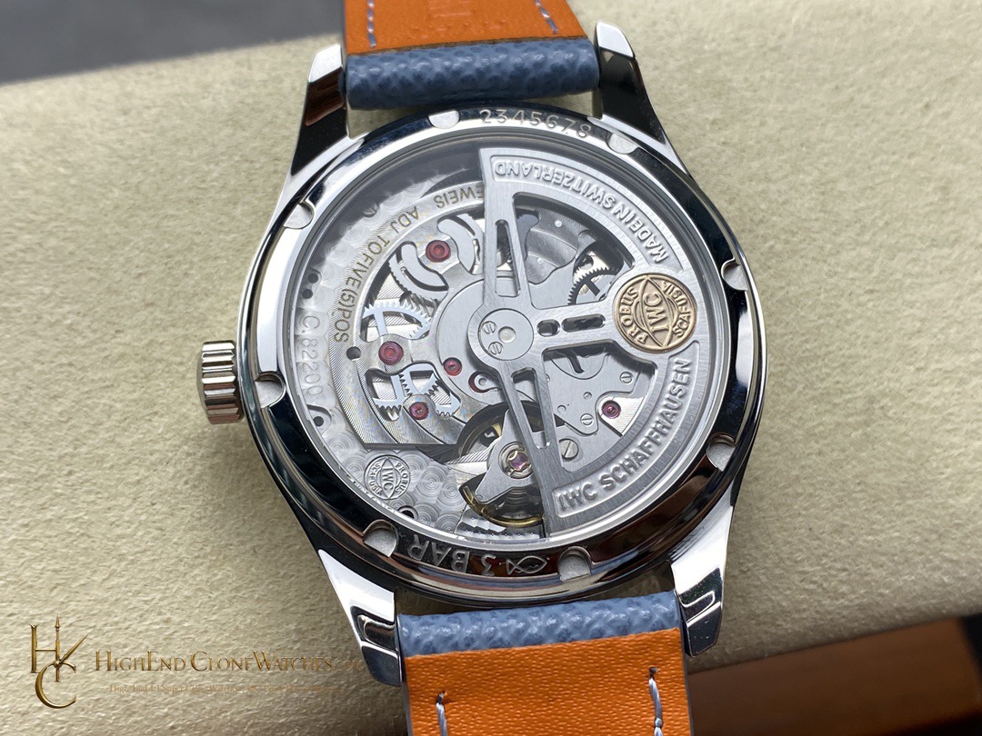 IWC Blue Dial Portugieser IW358402 super clone watch caseback detail