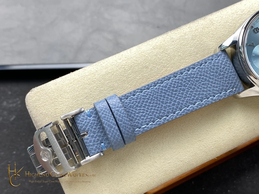 IWC Blue Dial Portugieser IW358402 super clone watch wrist shot