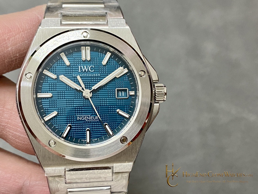IWC IW328903 Ingenieur Automatic 40 Aqua Dial super clone watch front view