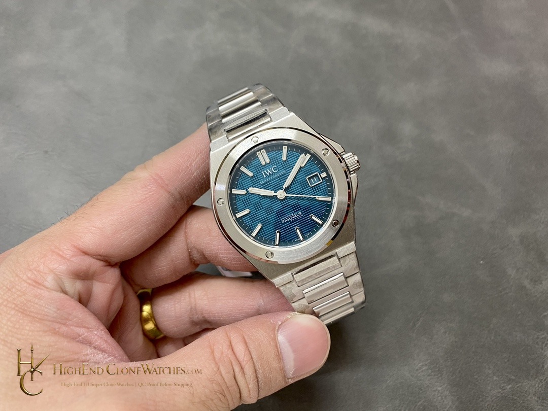 IWC IW328903 Ingenieur Automatic 40 Aqua Dial super clone watch side case profile