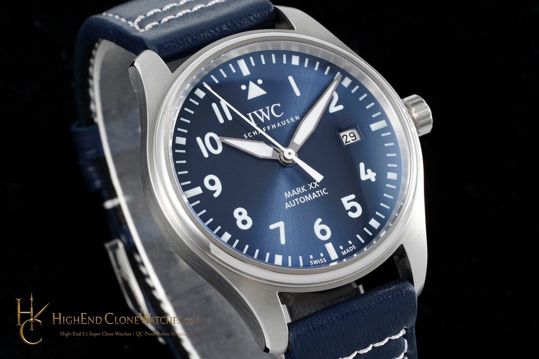 IWC Mark XX Pilots Watch IW328204 super clone watch dial detail