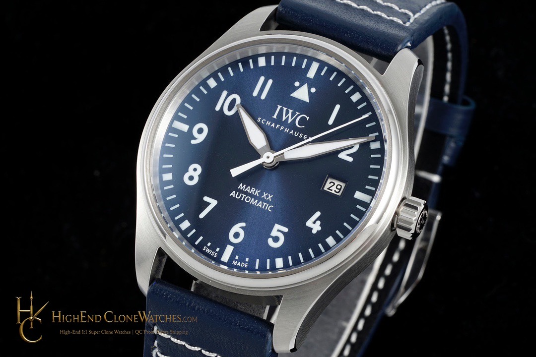 IWC Mark XX Pilots Watch IW328204 super clone watch bezel detail