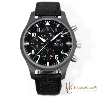 IWC Pilot Chronograph Top Gun 41mm IW389101 super clone watch front view