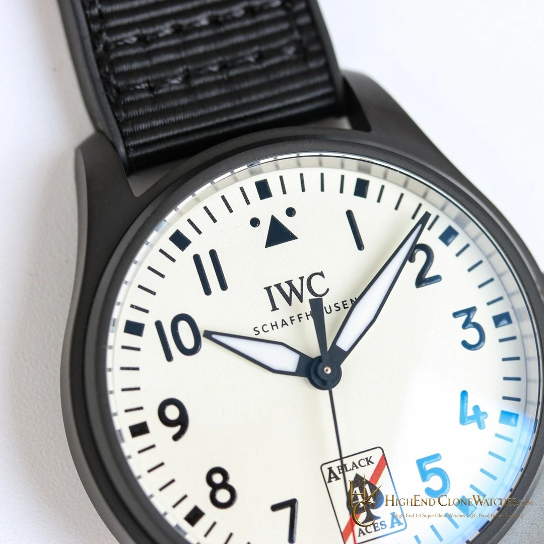 IWC Pilots Watch Automatic 41mm Black Aces IW326905 super clone watch side case profile