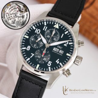 IWC Pilots Watch Chronograph 41mm IW388111 super clone watch dial detail