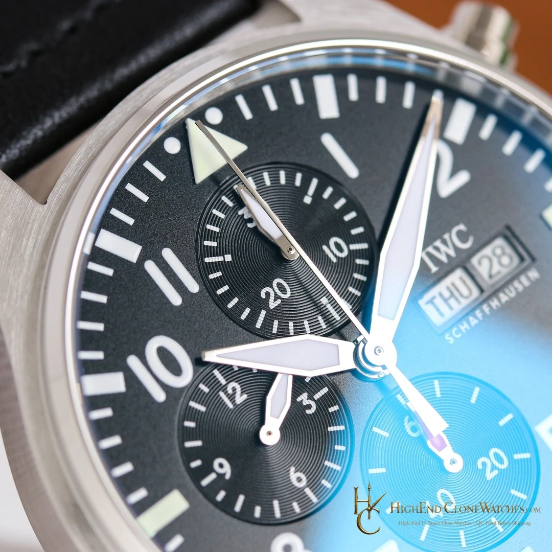 IWC Pilots Watch Chronograph 41mm IW388111 super clone watch side case profile