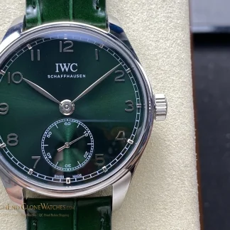 IWC Portugieser Automatic Green dial 40mm IW358310 super clone watch front view