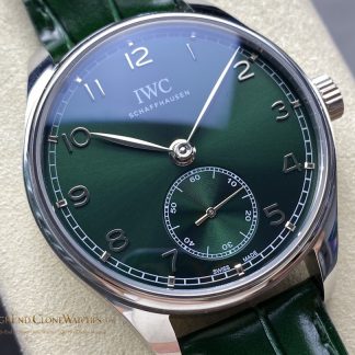 IWC Portugieser Automatic Green dial 40mm IW358310 super clone watch dial detail