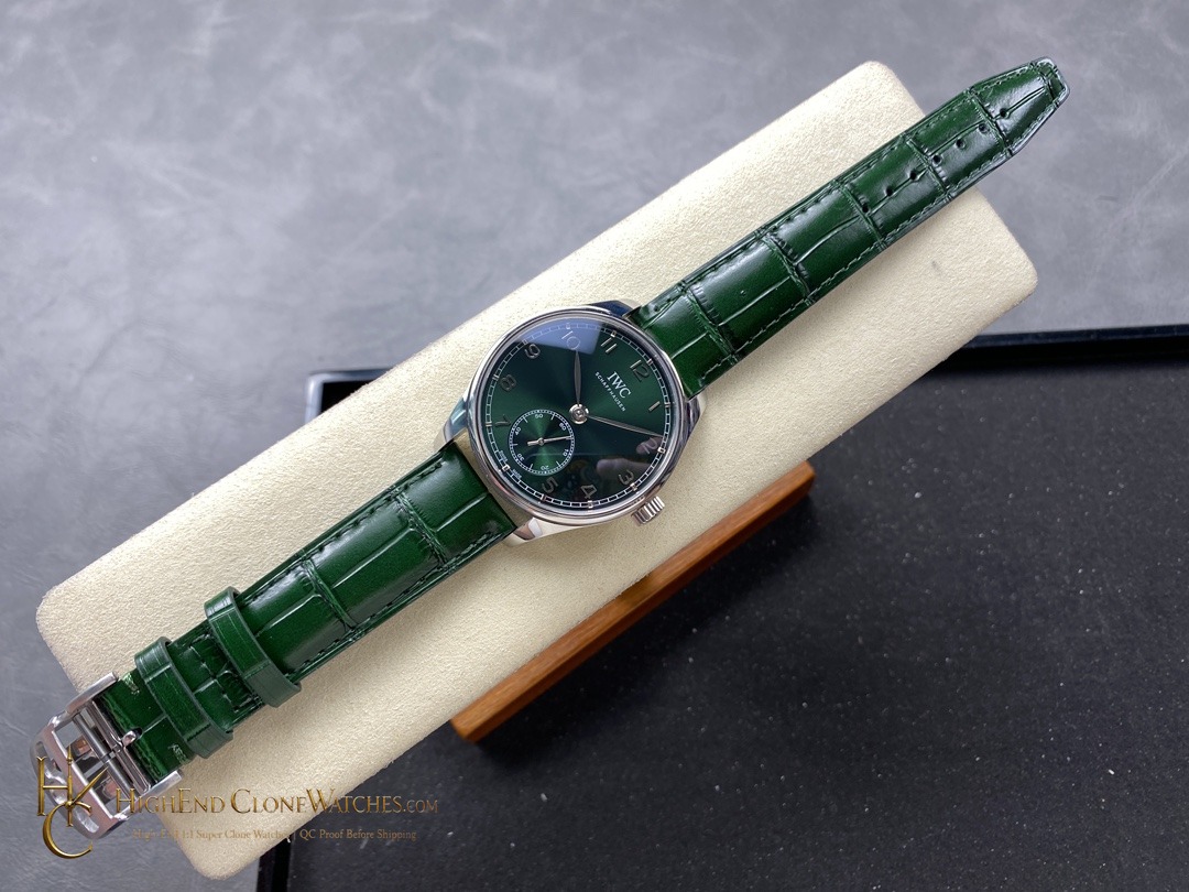 IWC Portugieser Automatic Green dial 40mm IW358310 super clone watch side case profile