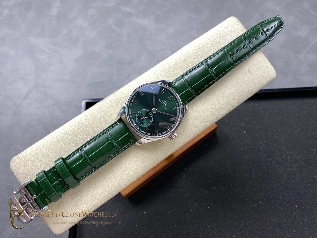 IWC Portugieser Automatic Green dial 40mm IW358310 super clone watch side case profile