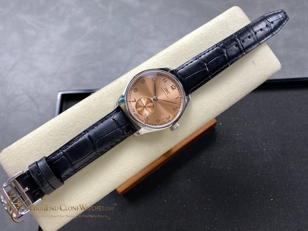 IWC Portugieser Automatic Pink dial 40mm IW358313 super clone watch side case profile
