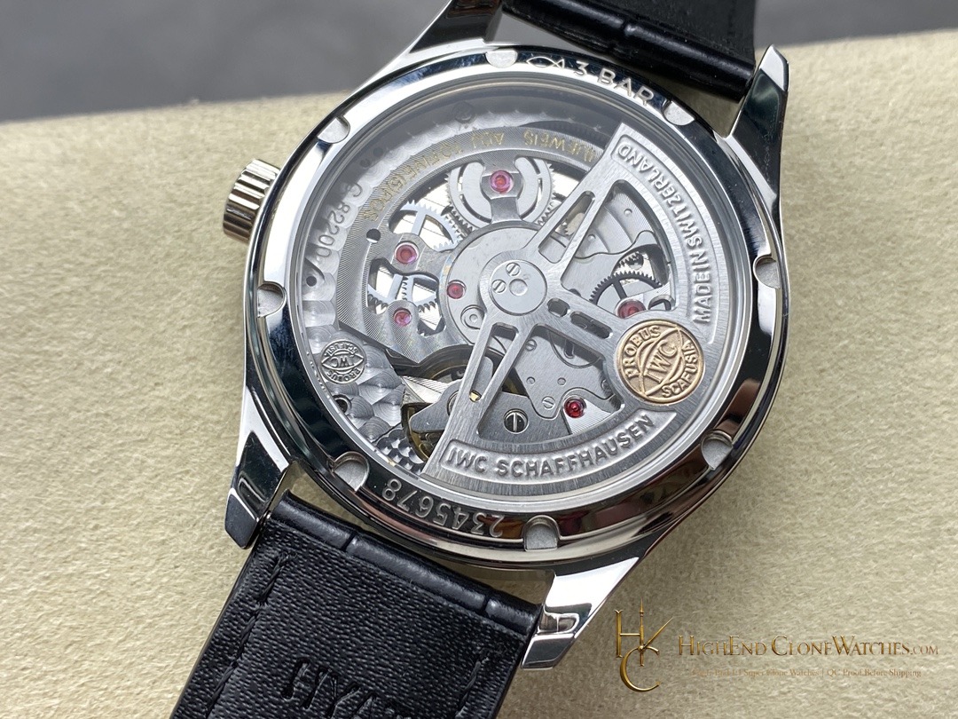 IWC Portugieser Automatic Pink dial 40mm IW358313 super clone watch caseback detail