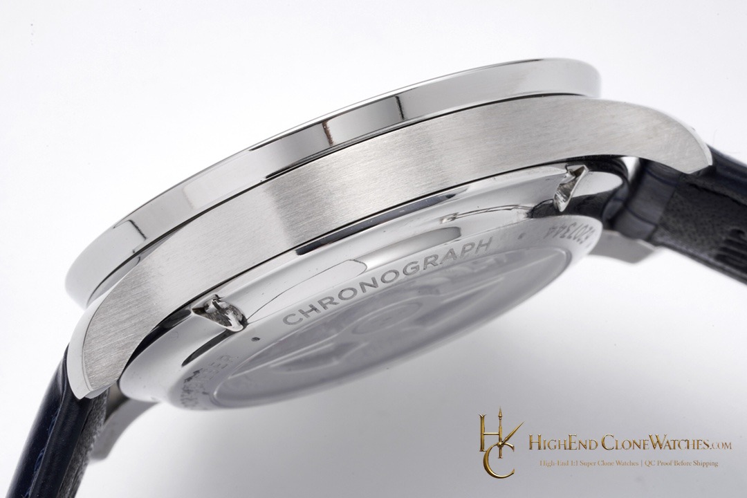 IWC Portugieser Chronograph Silver Dial 41mm IW371605 super clone watch bracelet or strap fit