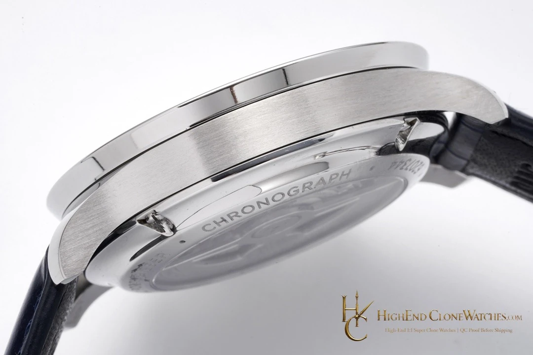 IWC Portugieser Chronograph Silver Dial 41mm IW371605 super clone watch bracelet or strap fit