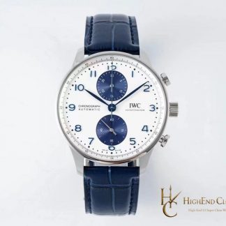 IWC Portugieser Chronograph White Dial 41mm IW371620 super clone watch front view