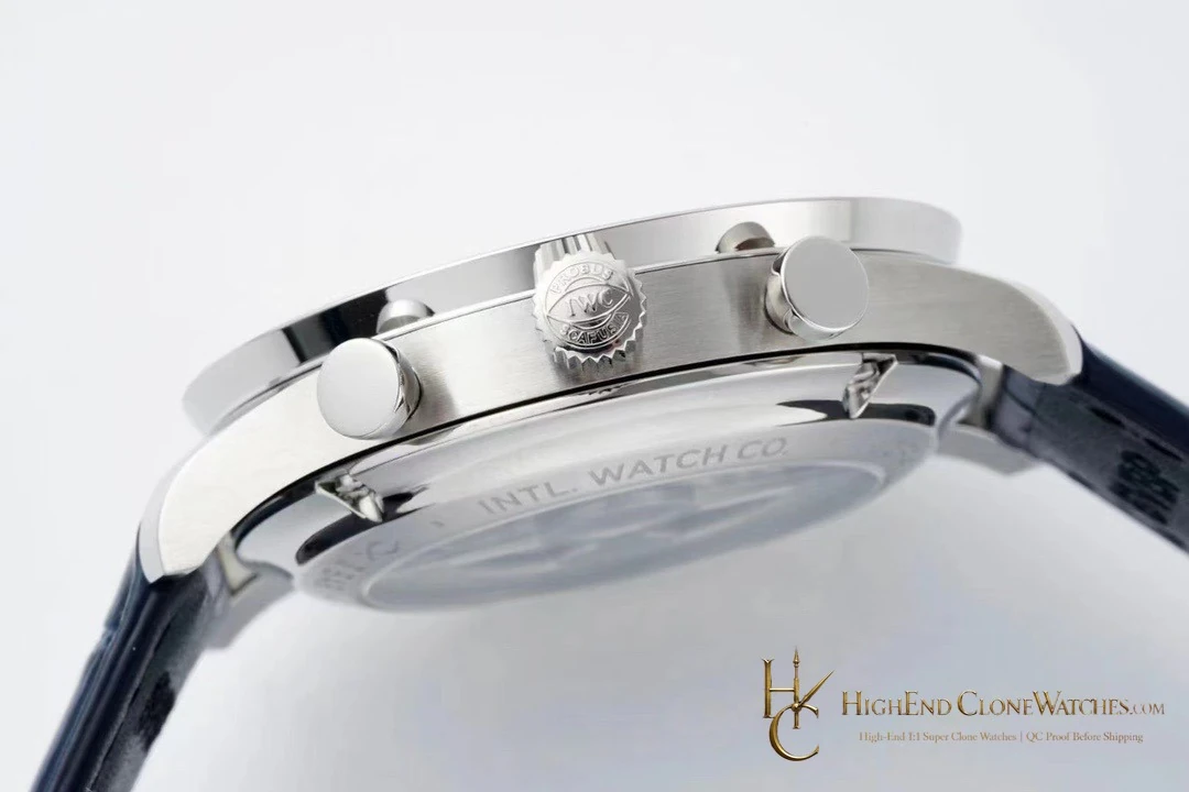 IWC Portugieser Chronograph White Dial 41mm IW371620 super clone watch caseback detail