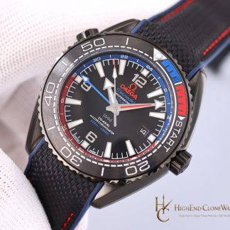 Omega Seamaster Planet Ocean 600M ETNZ Deep Black 215.92.46.22.01.004 45.5mm product view super clone watch