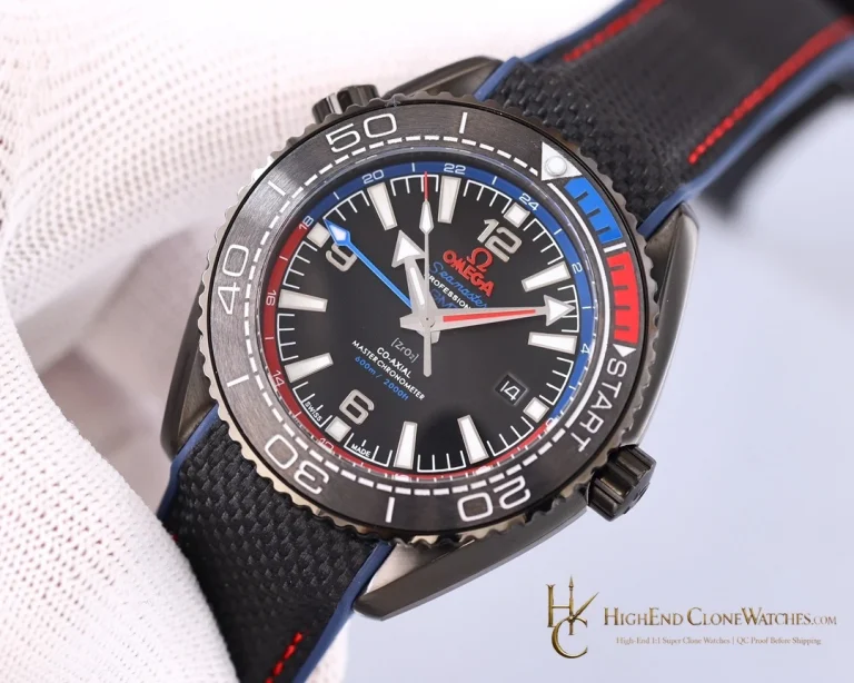 Omega Seamaster Planet Ocean 600M ETNZ Deep Black 215.92.46.22.01.004 45.5mm product view super clone watch
