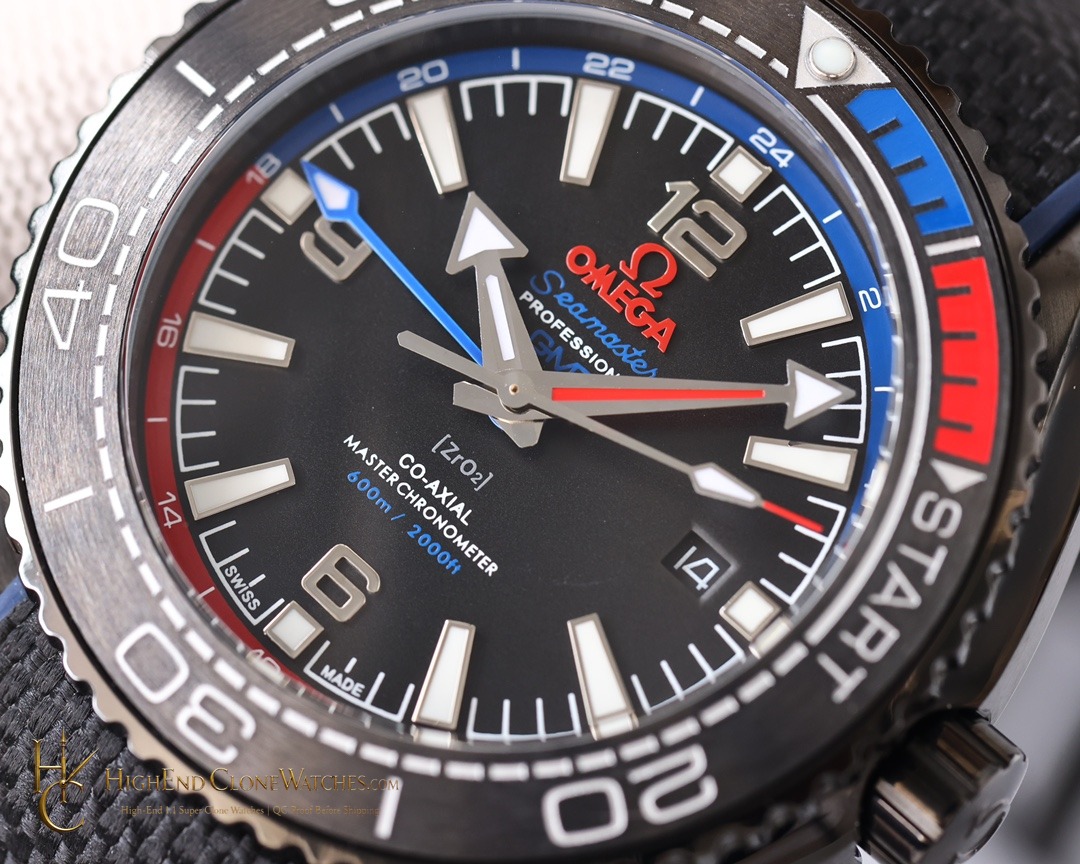 Omega Seamaster Planet Ocean 600M ETNZ Deep Black 215.92.46.22.01.004 45.5mm product view super clone watch