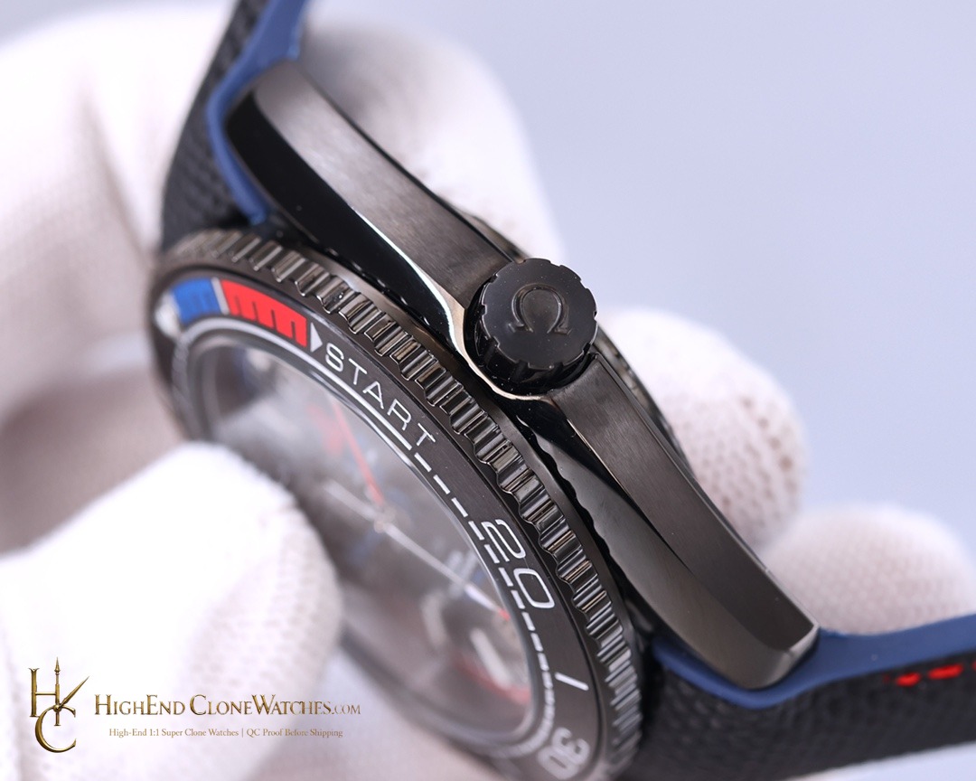 Omega Seamaster Planet Ocean 600M ETNZ Deep Black 215.92.46.22.01.004 45.5mm product view super clone watch