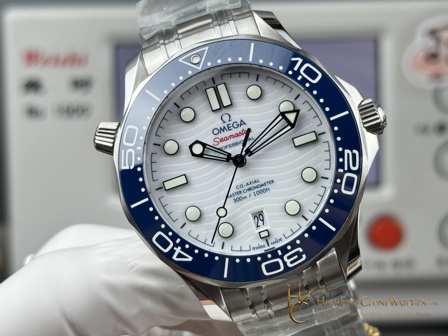 Omega Seamaster Diver 300M Tokyo 2020 522.30.42.20.04.001 42mm product view super clone watch
