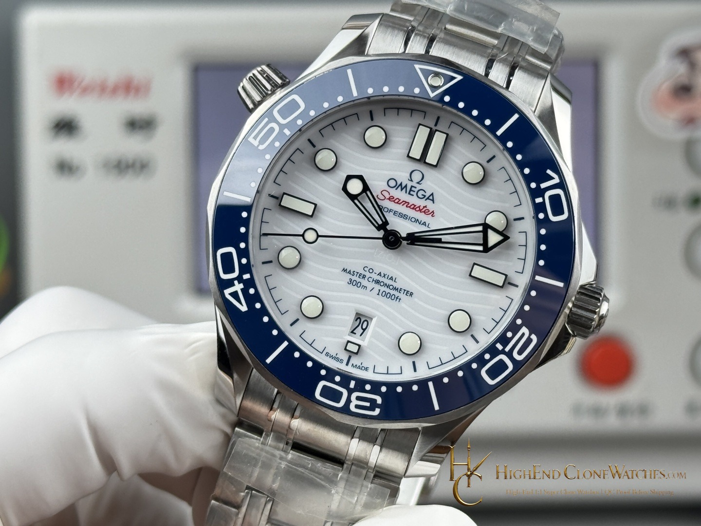 Omega Seamaster Diver 300M Tokyo 2020 522.30.42.20.04.001 42mm product view super clone watch