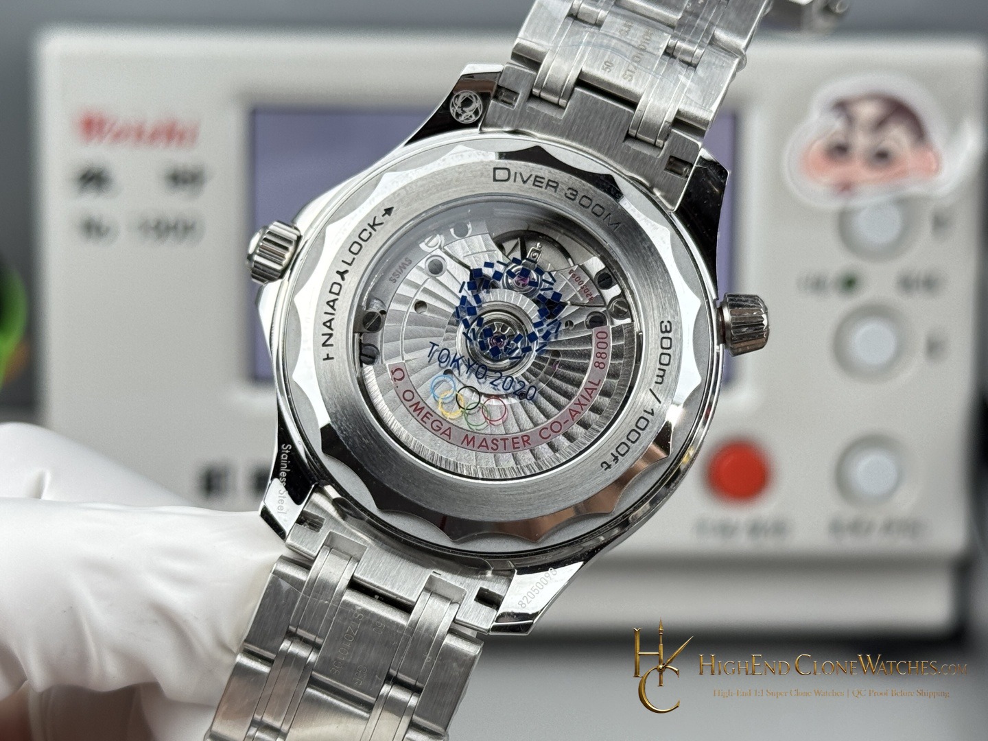 Omega Seamaster Diver 300M Tokyo 2020 522.30.42.20.04.001 42mm product view super clone watch