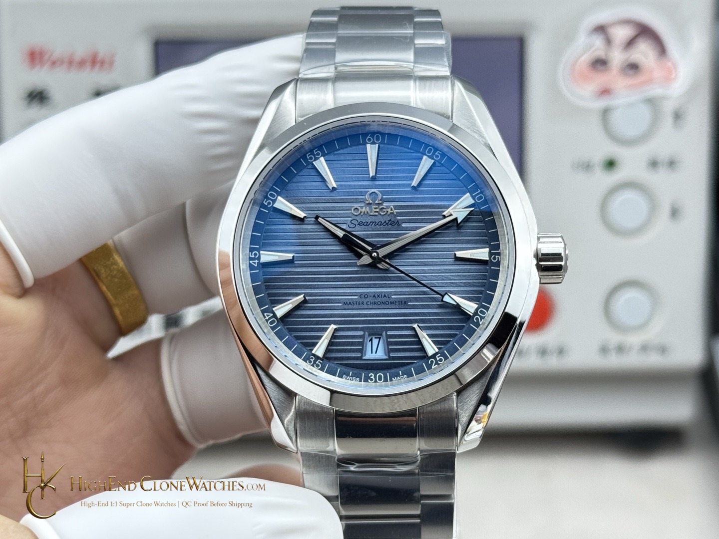 Omega Seamaster Aqua Terra 150M 220.10.41.21.03.005 41mm product view super clone watch