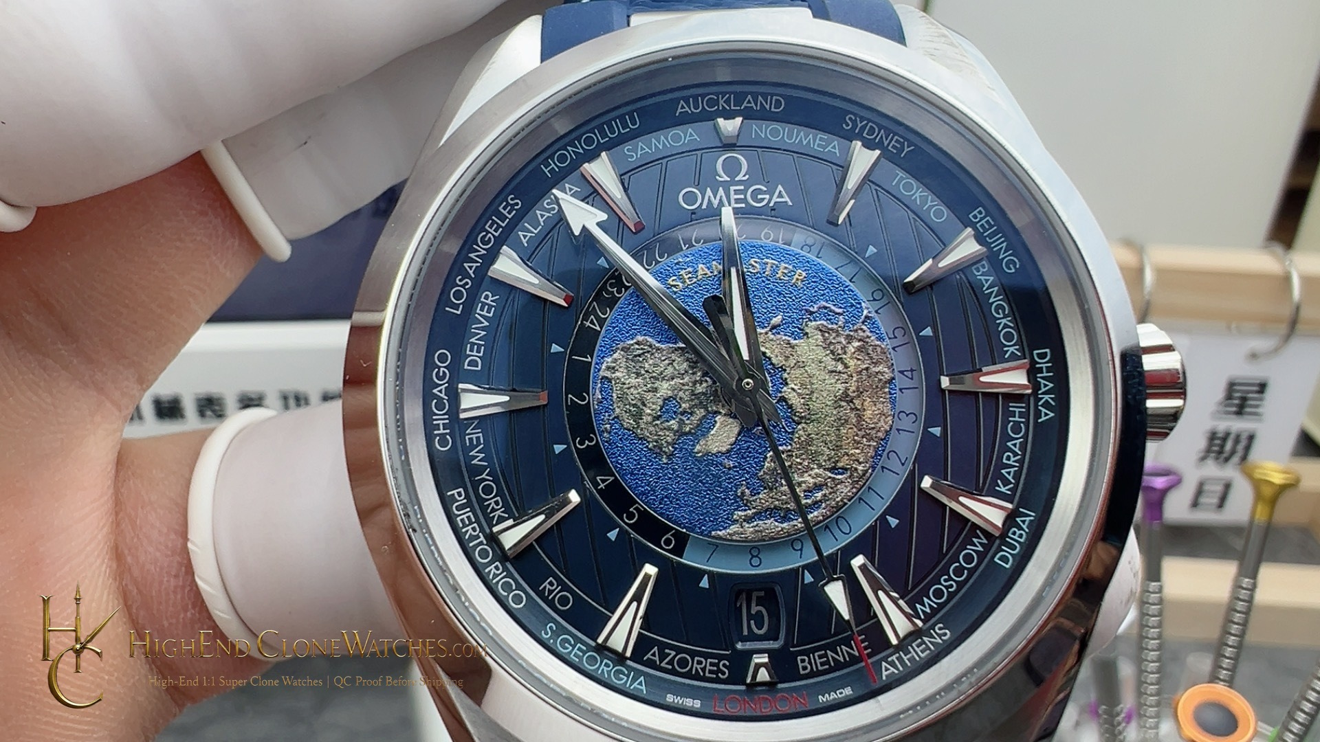 Omega Seamaster Aqua Terra 150M 220.12.43.22.03.001 43mm product view super clone watch