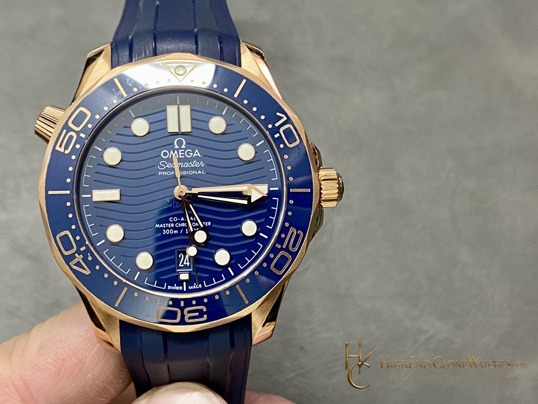 Omega Seamaster Diver 300M Rose Gold 210.62.42.20.03.001 42mm product view super clone watch