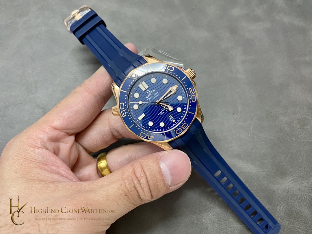Omega Seamaster Diver 300M Rose Gold 210.62.42.20.03.001 42mm product view super clone watch