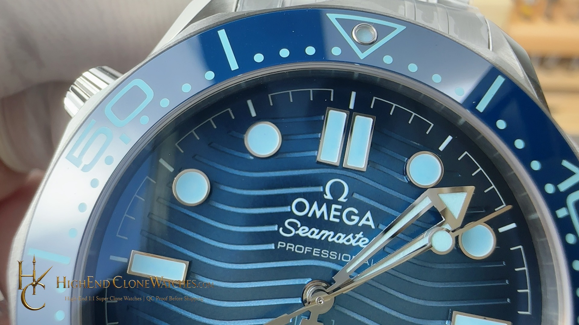 Omega Seamaster Diver 300M Summer Blue 210.30.42.20.03.003 42mm product view super clone watch