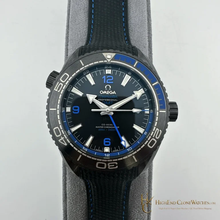 Omega Seamaster Planet Ocean 600m Deep Black 215.92.46.22.01.002 45.5mm product view super clone watch