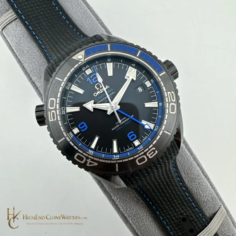 Omega Seamaster Planet Ocean 600m Deep Black 215.92.46.22.01.002 45.5mm product view super clone watch