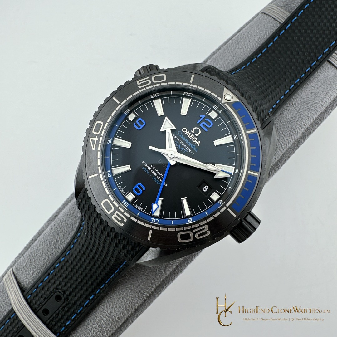 Omega Seamaster Planet Ocean 600m Deep Black 215.92.46.22.01.002 45.5mm product view super clone watch