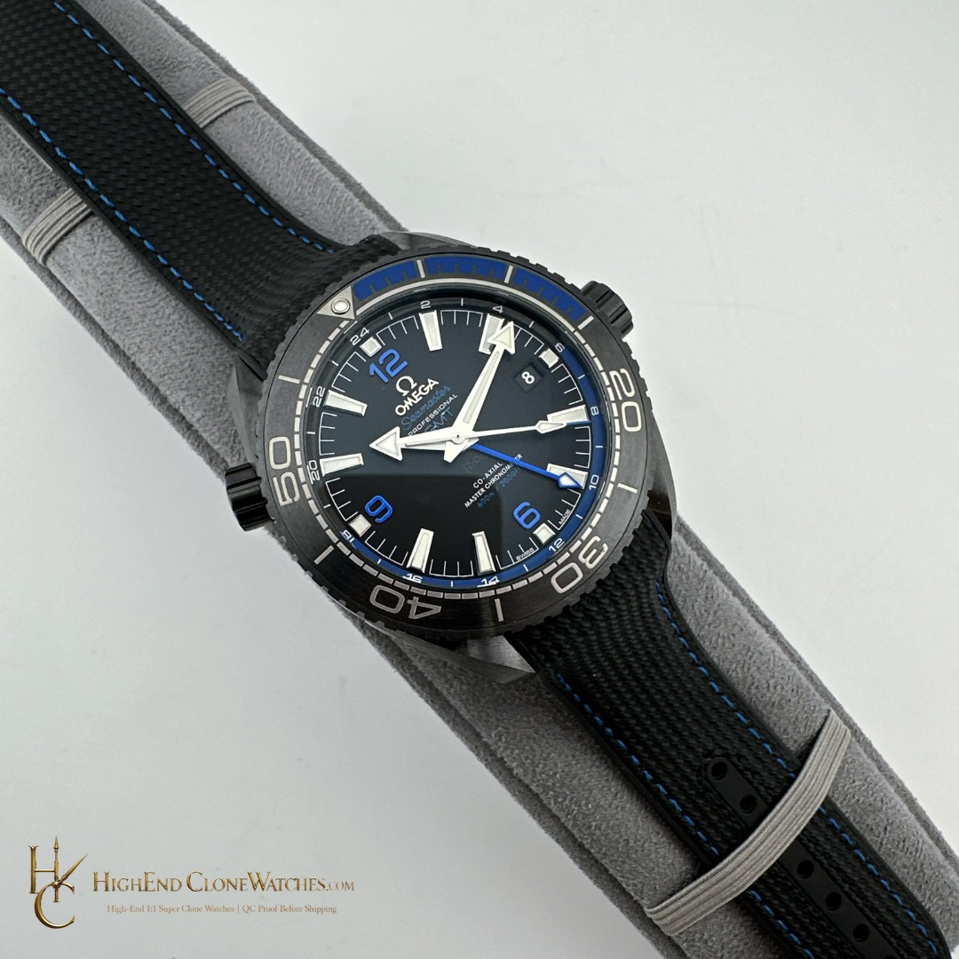 Omega Seamaster Planet Ocean 600m Deep Black 215.92.46.22.01.002 45.5mm product view super clone watch